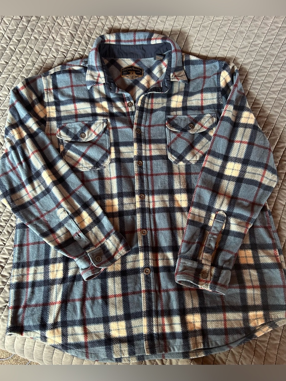 Freedom Foundry Men's Plaid Flannel Shirt Jacket
